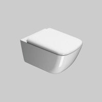 Sand Wall Mounted Toilet Pan including soft close seat