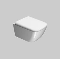 Sand Wall Mounted Toilet Pan including soft close seat
