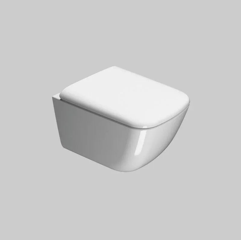 Sand Wall Mounted Toilet Pan including soft close seat