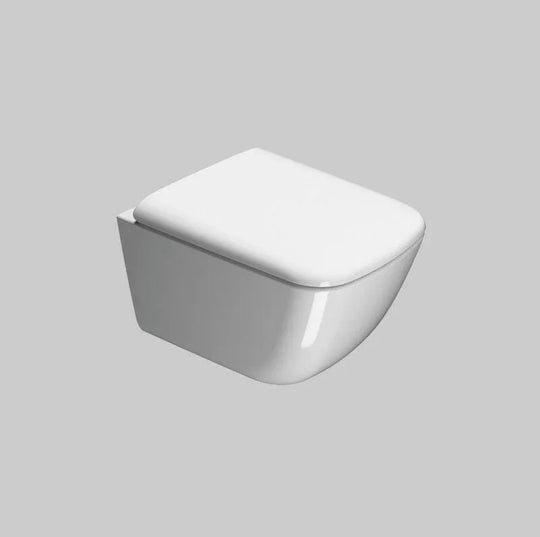 Sand Wall Mounted Toilet Pan including soft close seat