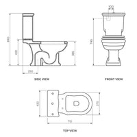 Hermitage Toilet Suite with Soft Close Seat