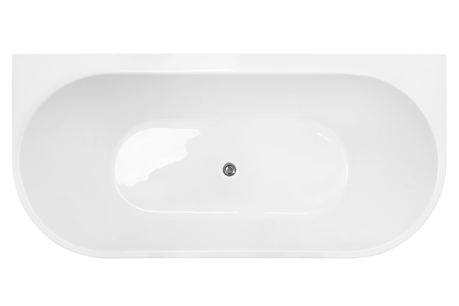 Alegra 1500 Back-To-Wall Freestanding Bath