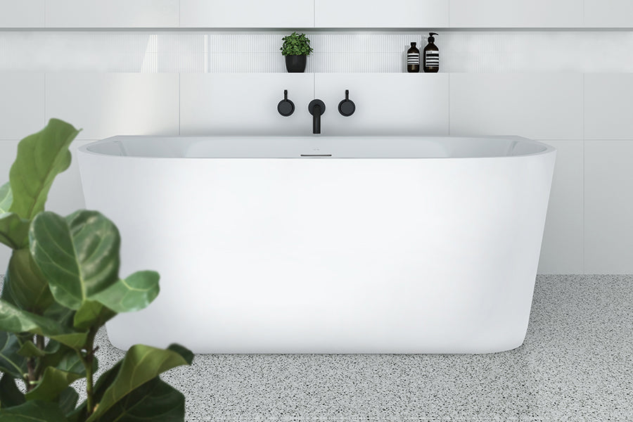 Alegra 1400 Back-To-Wall Freestanding Bath