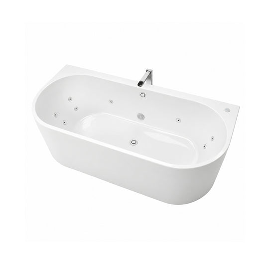 Alegra Contour Back-To-Wall Freestanding Bath