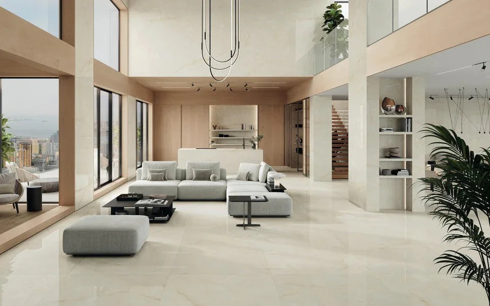 Marvel Onyx White Mable Look Tile