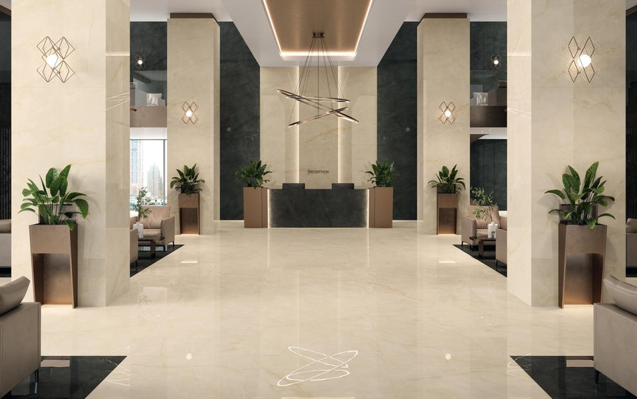 Marvel Onyx Alabaster Mable Look Tile