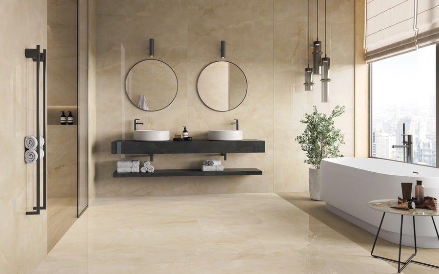 Marvel Onyx Alabaster Mable Look Tile
