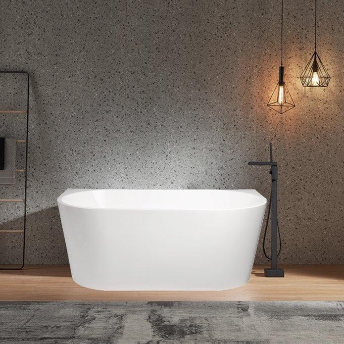 Auris Back To Wall Freestanding Bath