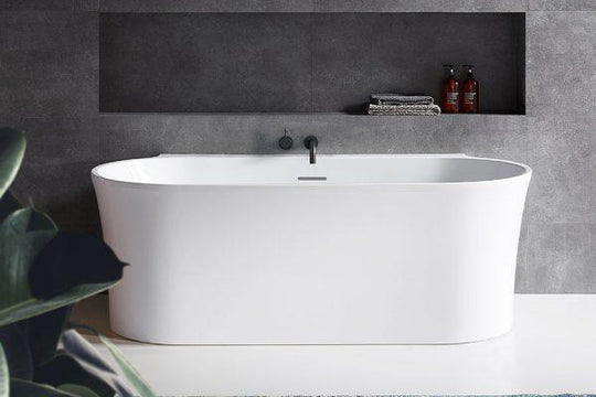 Aurora Back To Wall Freestanding Bath