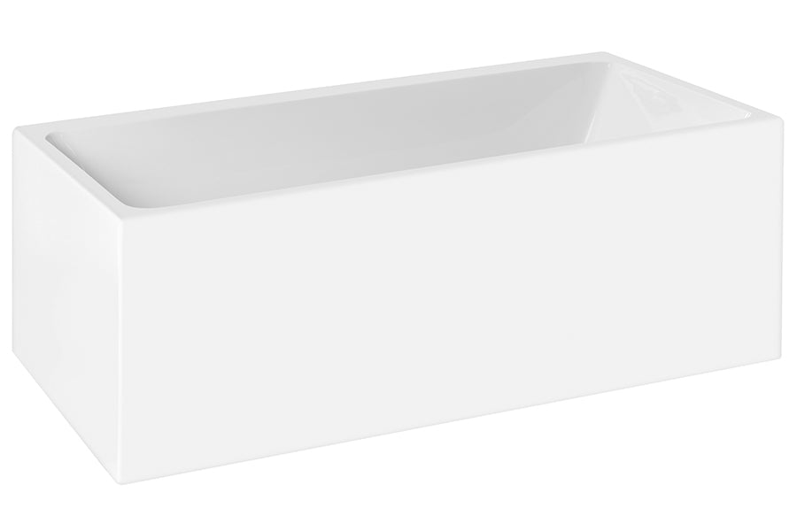 Bianco Back To Wall Corner Freestanding Bath