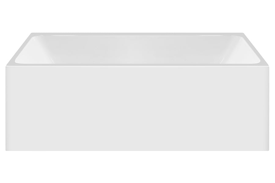 Bianco Back To Wall Corner Freestanding Bath