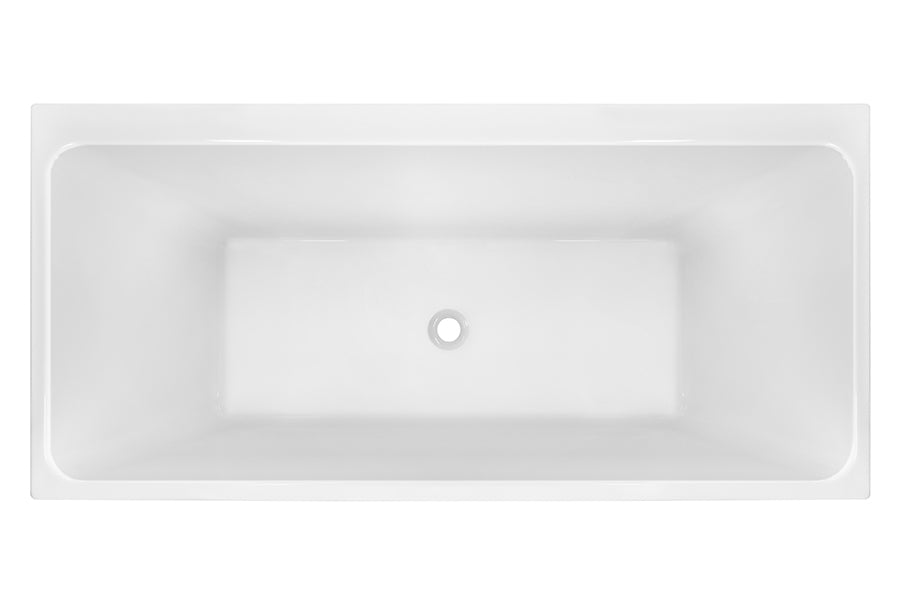 Bianco Back To Wall Corner Freestanding Bath
