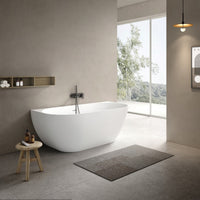 Bianca Back To Wall Stone Bath