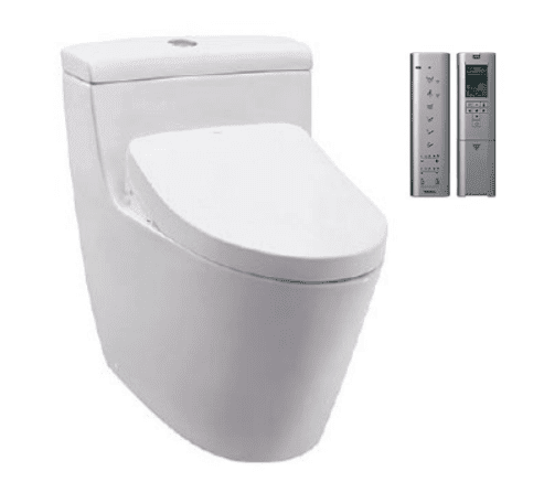 One Piece Toilet + Wsahlet With Concealed System