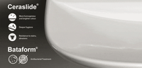 4All Compact SENZABRIDA® Wall Hung Pan & Soft Close Seat
