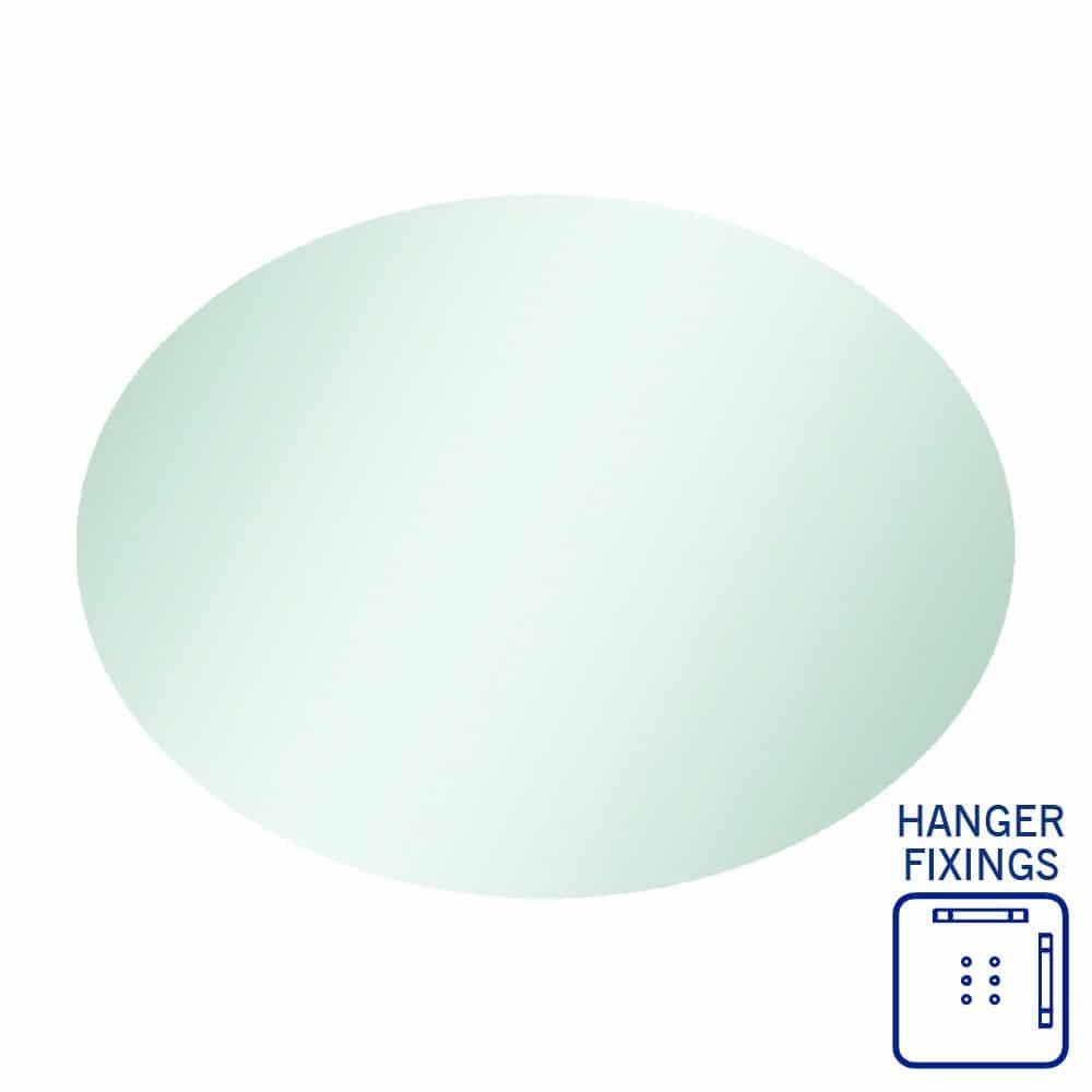 Cody Polished Edge Oval Mirror