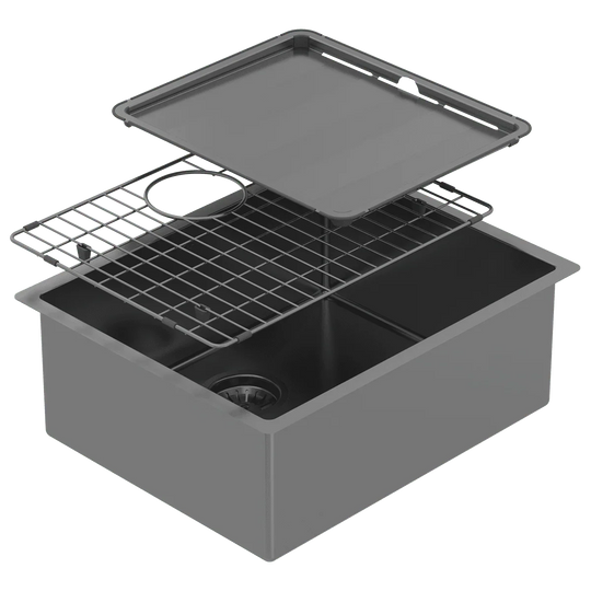 Piazza Single Bowl Black Pearl