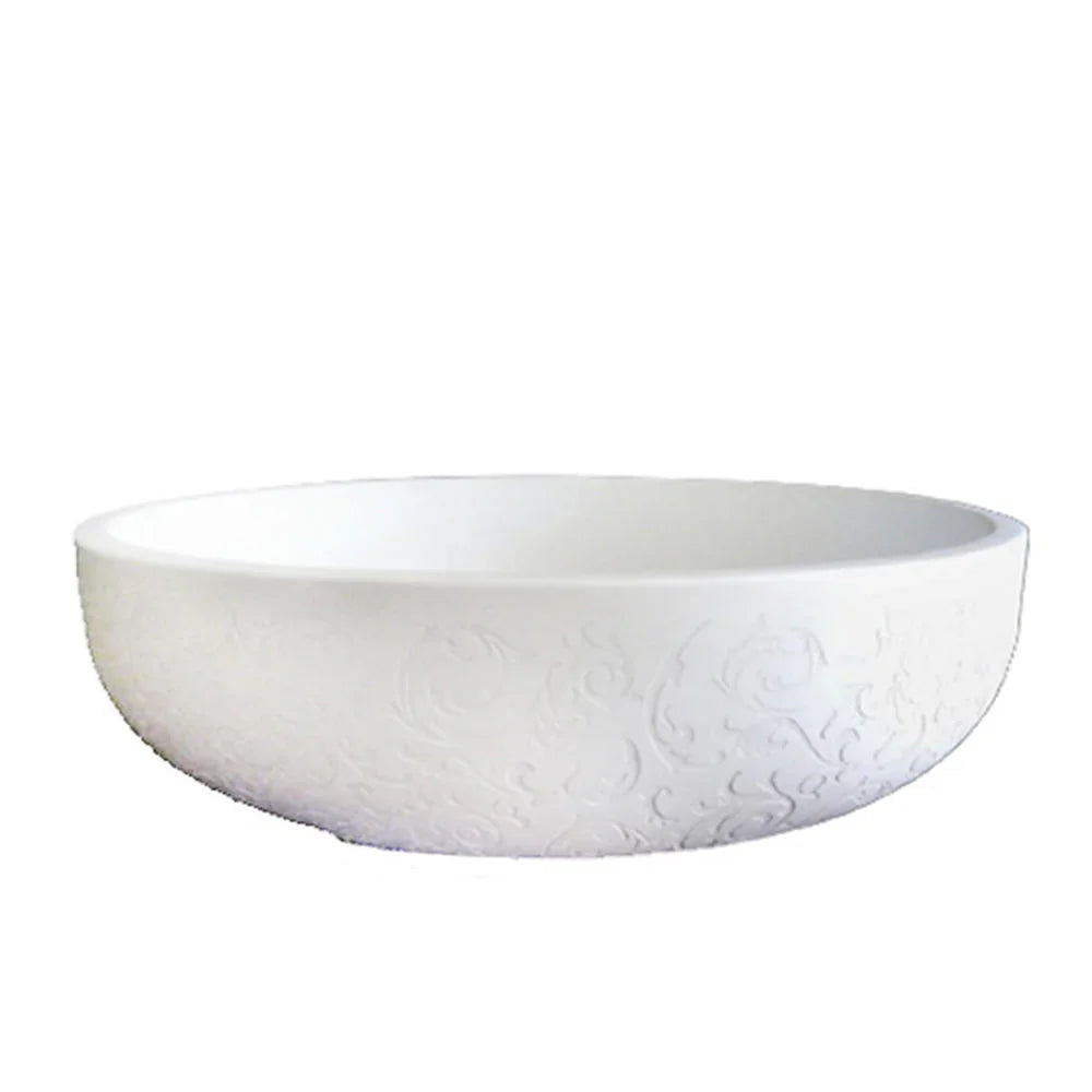 Tondo 1350 Floral Stonetec Freestanding Bath