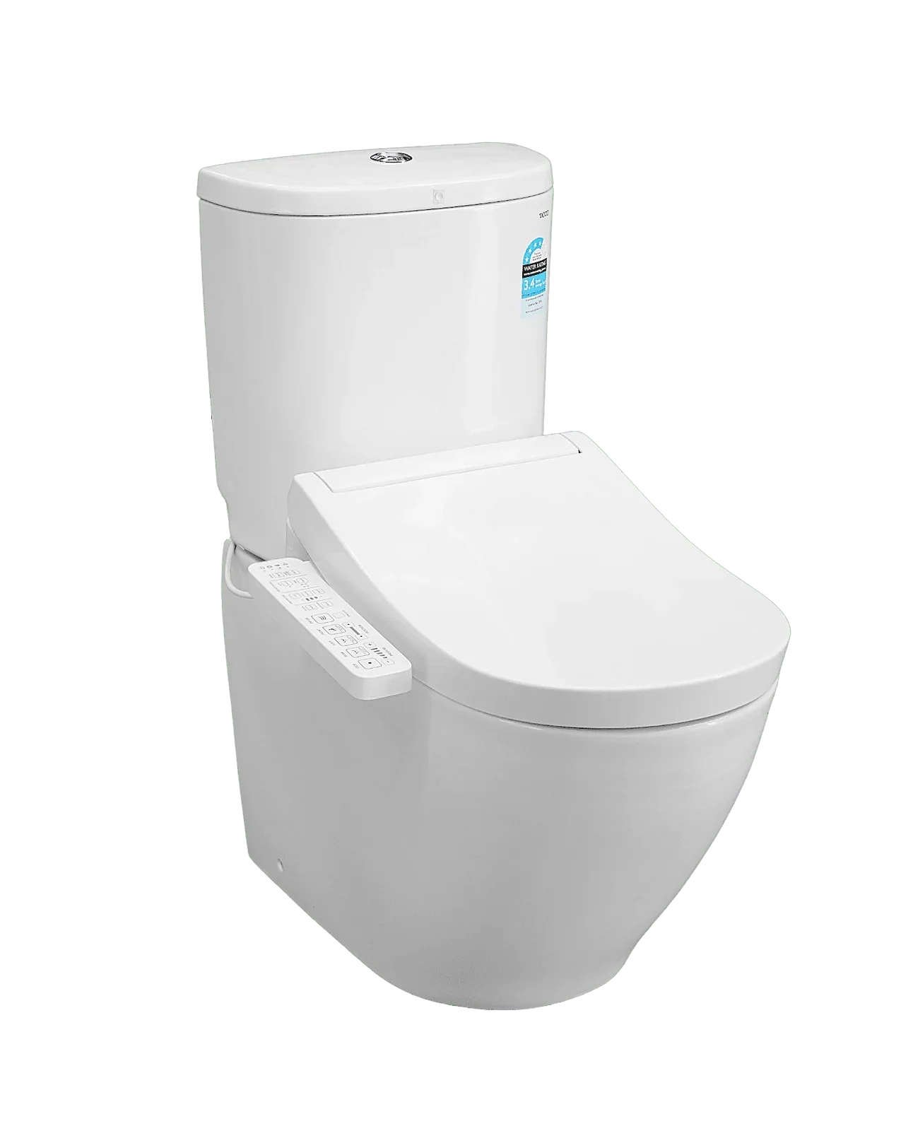 Basic+Back to Wall Close Coupled Toilet with S2 Washlet