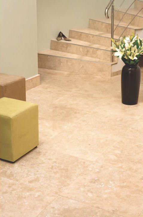 Classic Light Honed & Filled Travertine Tile