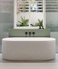 Cleo 100 Fluted freestanding bath No overflow