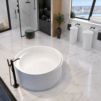 Crescent Round Freestanding Bath