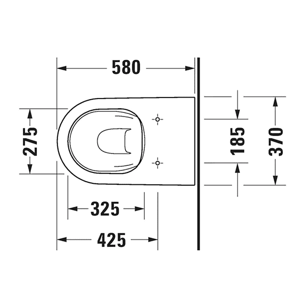 D-Neo Wall Face Toilet By Duravit