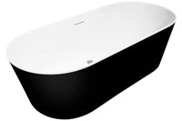 Elinea Black Freestanding Bath