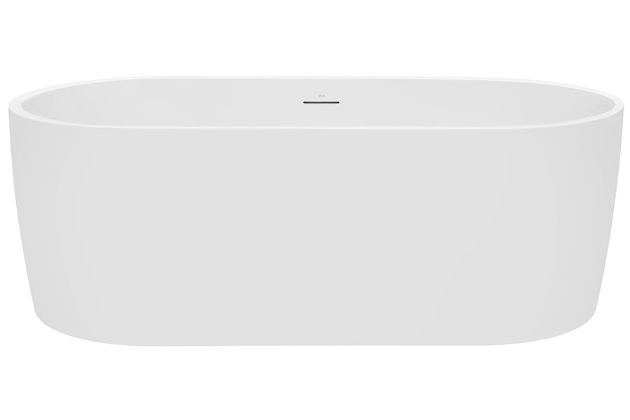 Elisi 12 Jet Freestanding Spa Bath with Integrated Overflow