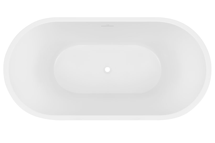 Elisi Freestanding Bath with Integrated Overflow