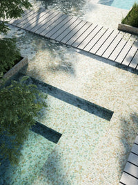 Aquarelle Effect Mosaic Pool Tile
