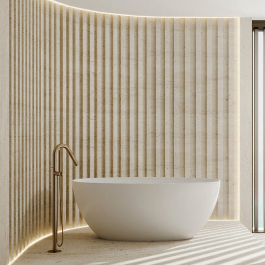 Egg Shell Freestanding Bath