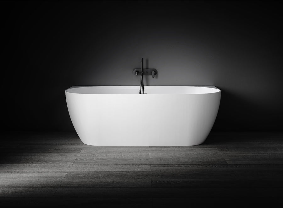 Eleni VX105-1700 Back to Wall Stone Bath