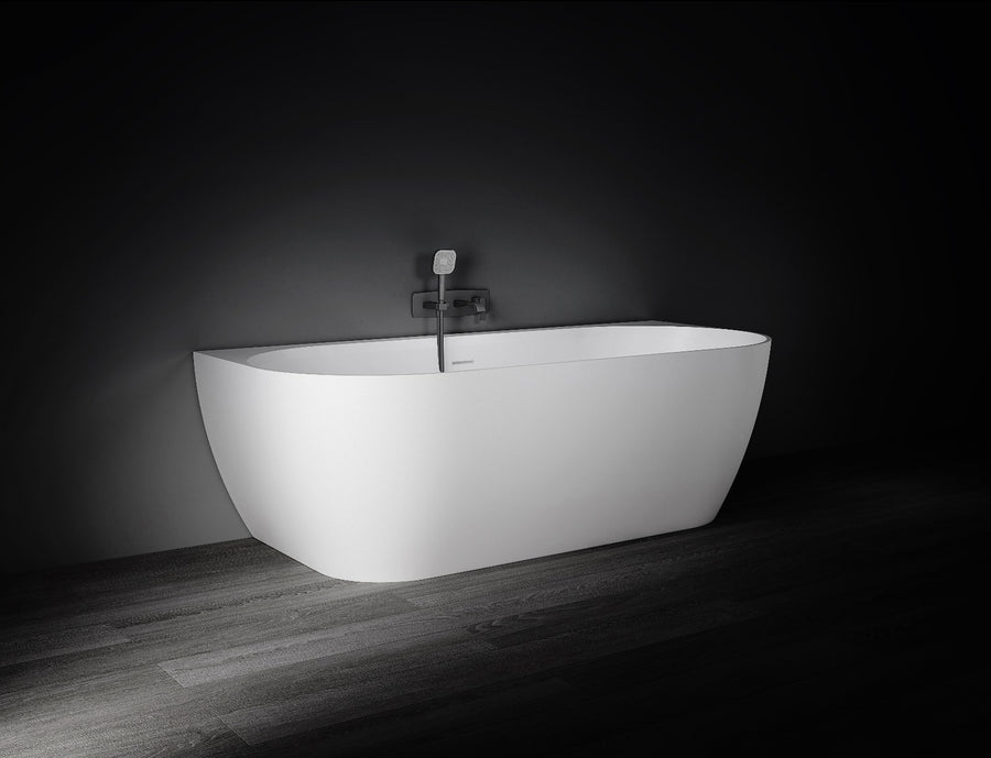 Eleni VX105-1700 Back to Wall Stone Bath