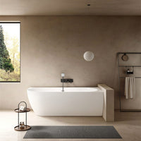 Eleni Back To Wall Stone Bath - Right