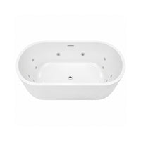 Elisi 12 Jet Freestanding Spa Bath with Integrated Overflow