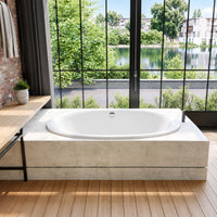 Ellipso Duo Oval Built in Bathtub