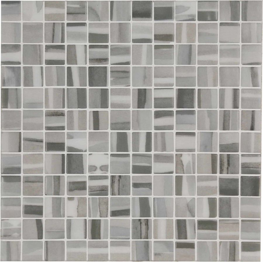 Aquarelle Layers Mosaic Pool Tile