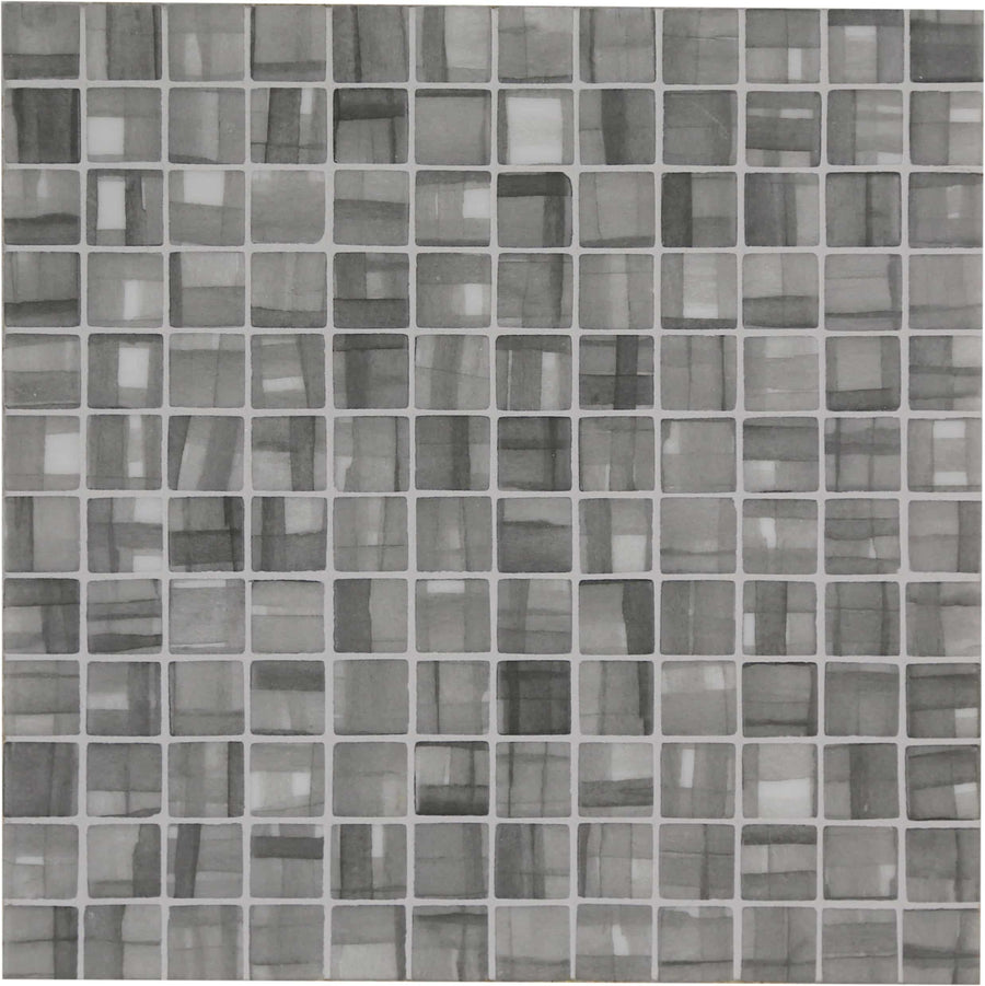 Aquarelle Stripes Mosaic Pool Tile