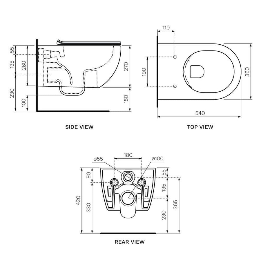 App Wall Hung Pan (Go Clean)