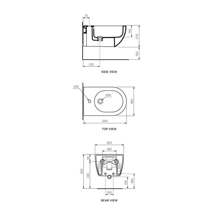 App Wall Hung Bidet