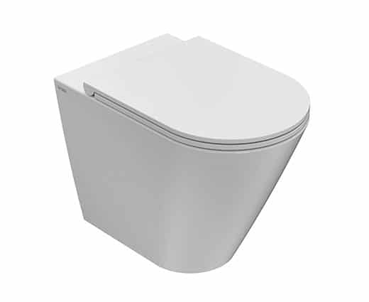 Forty3 SENZABRIDA Floor Standing Toilet Pan & Soft Close Seat