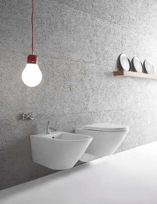 Forty3 SENZABRIDA® Wall Hung Pan & Soft Close Seat