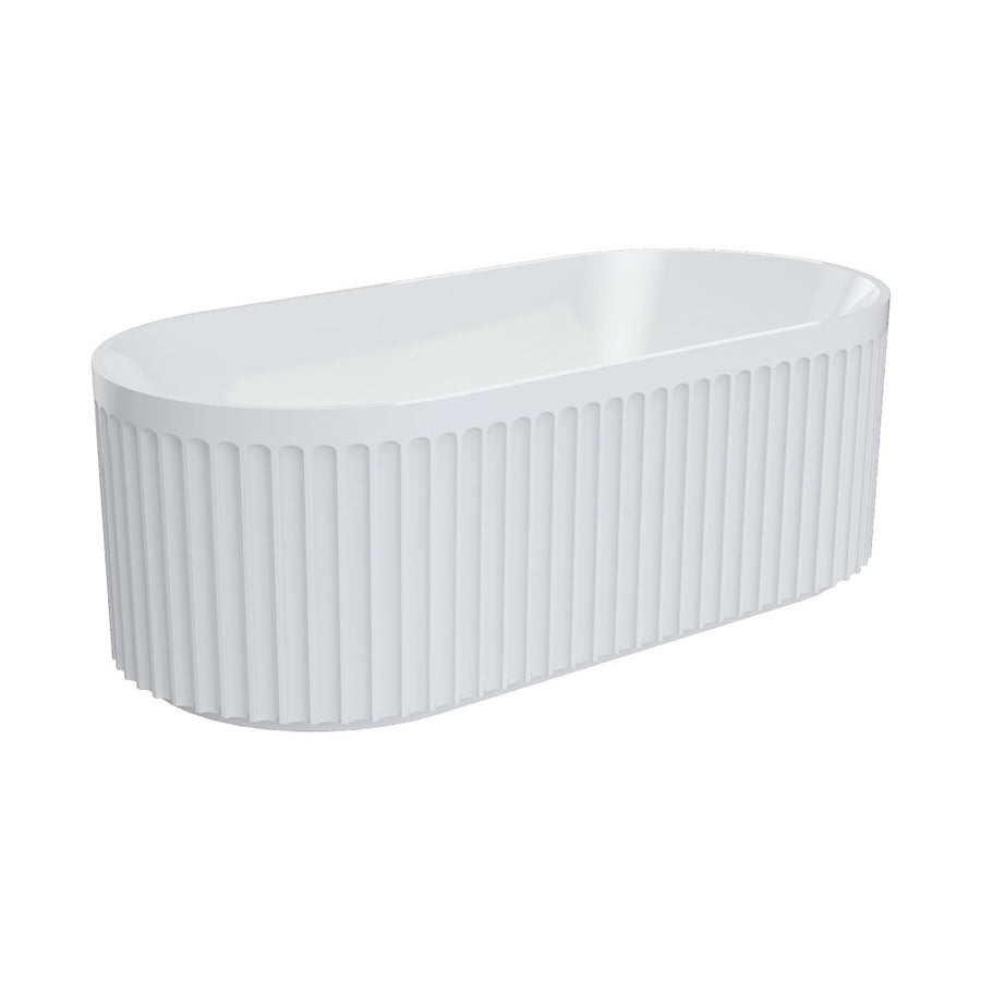 Eleanor Fluted Freestanding Acrylic Bath