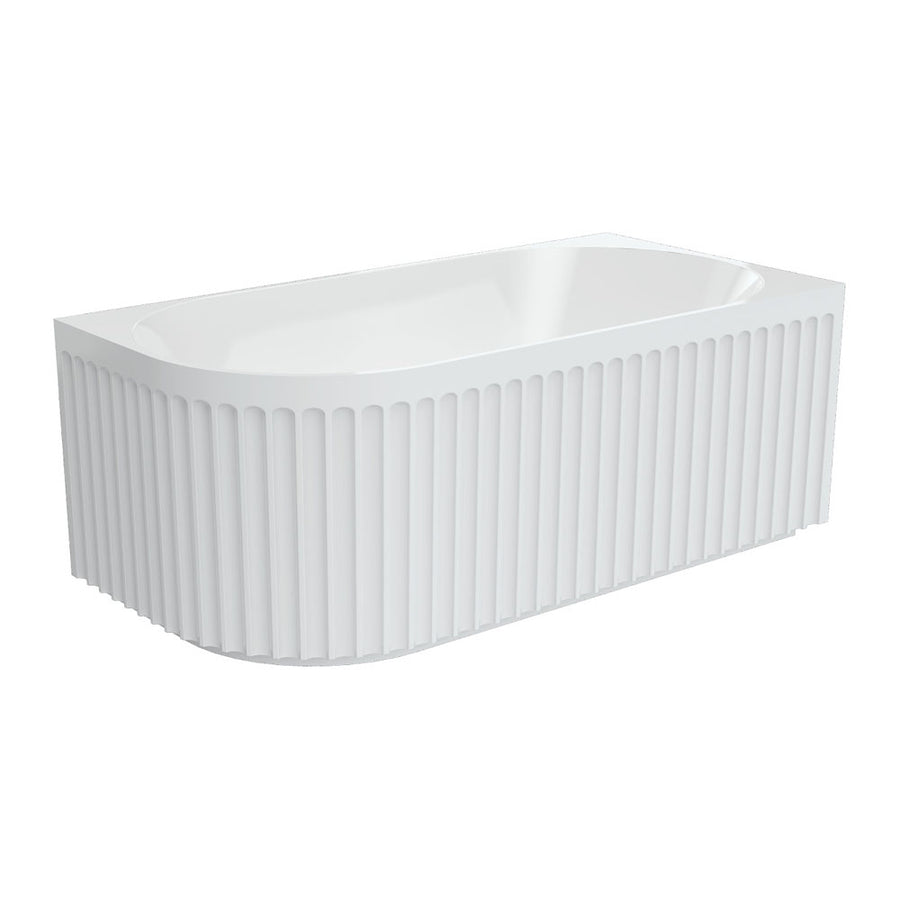 Eleanor Fluted Left/Right-Hand Acrylic Corner Bath