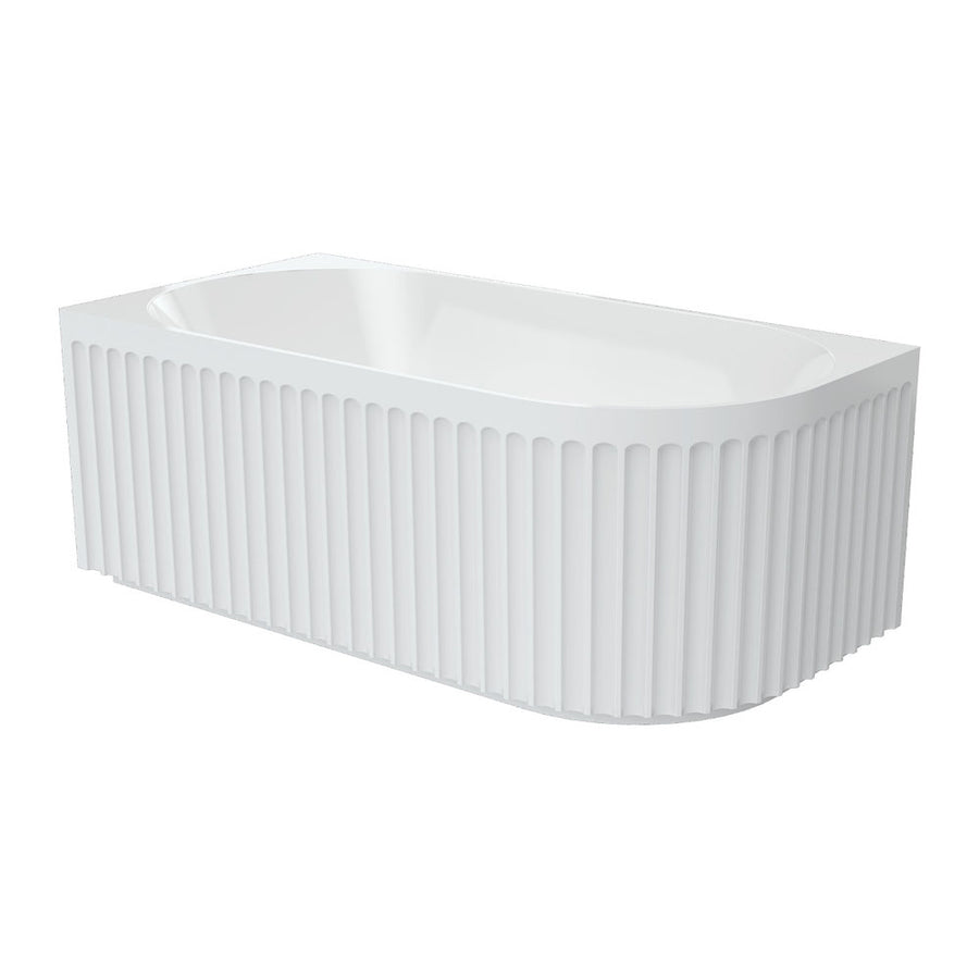 Eleanor Fluted Left/Right-Hand Acrylic Corner Bath