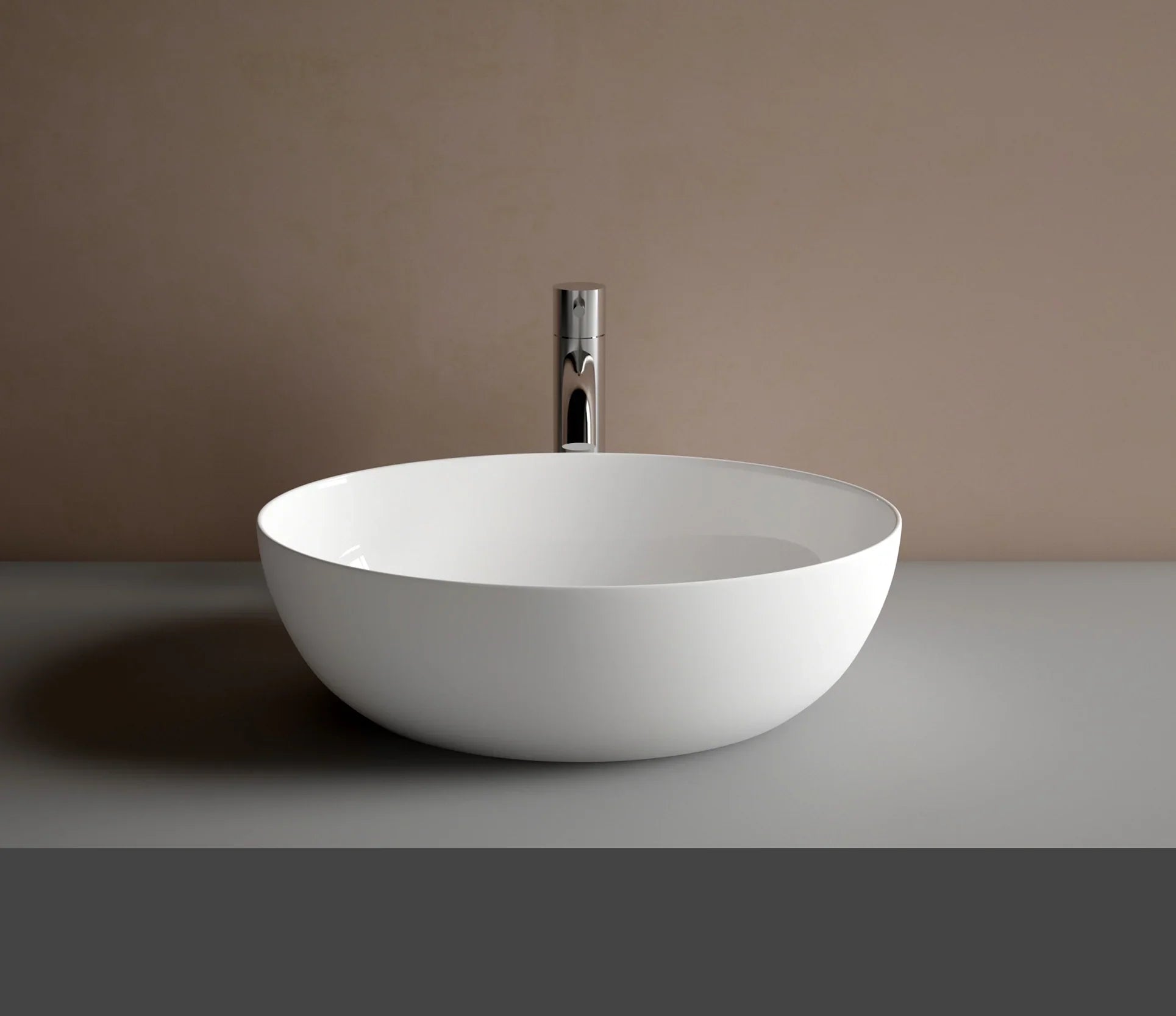 Fascino Pill Above Counter Basin – Elia Bathrooms