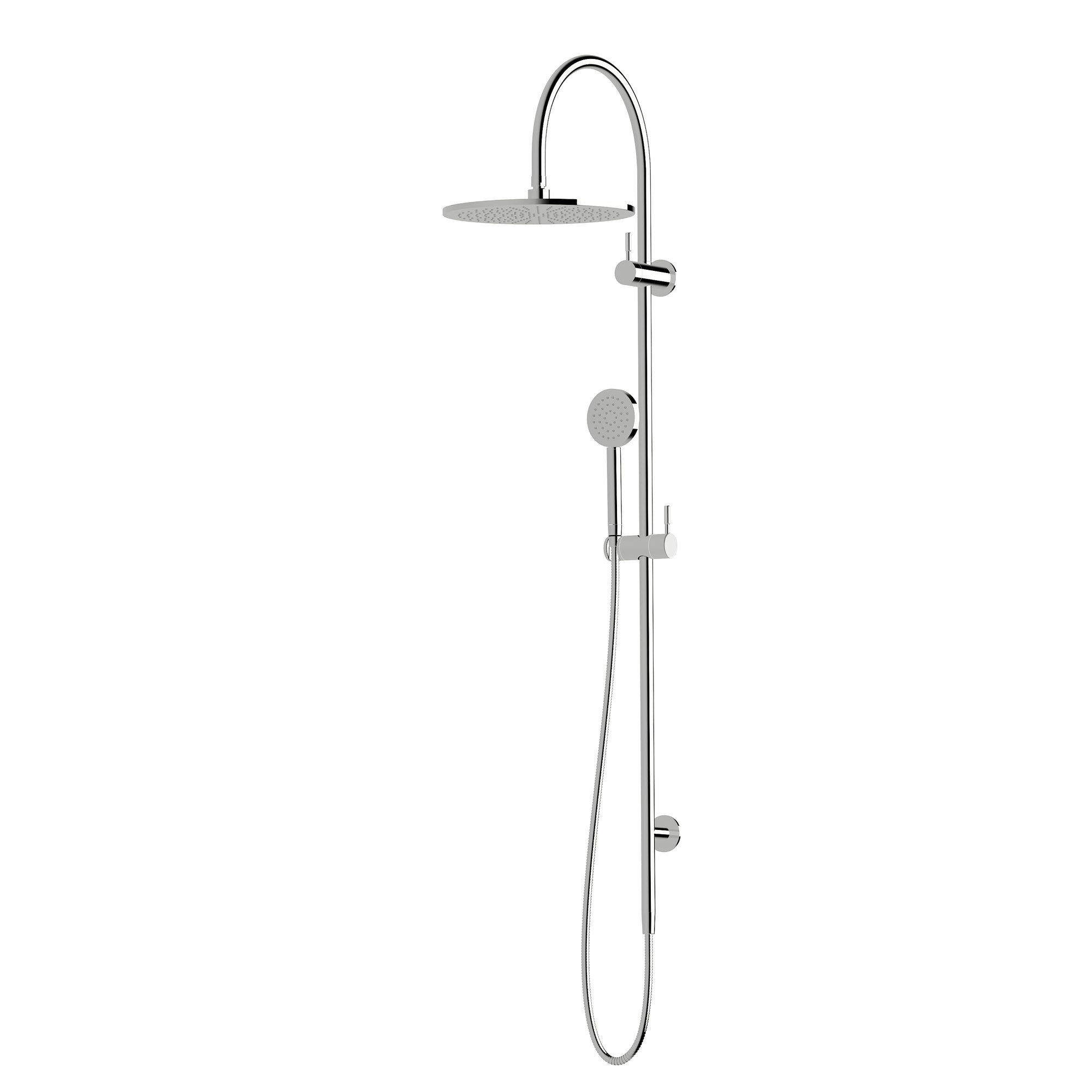 Sussex Virgo Twin Rail Shower - Fluted