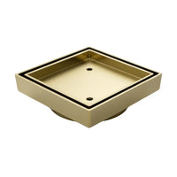 Brushed Gold / 115x115x20mm | 90mm Outlet
