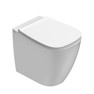 Genesis SENZABRIDA Floor Standing Toilet Pan & Soft Close Seat